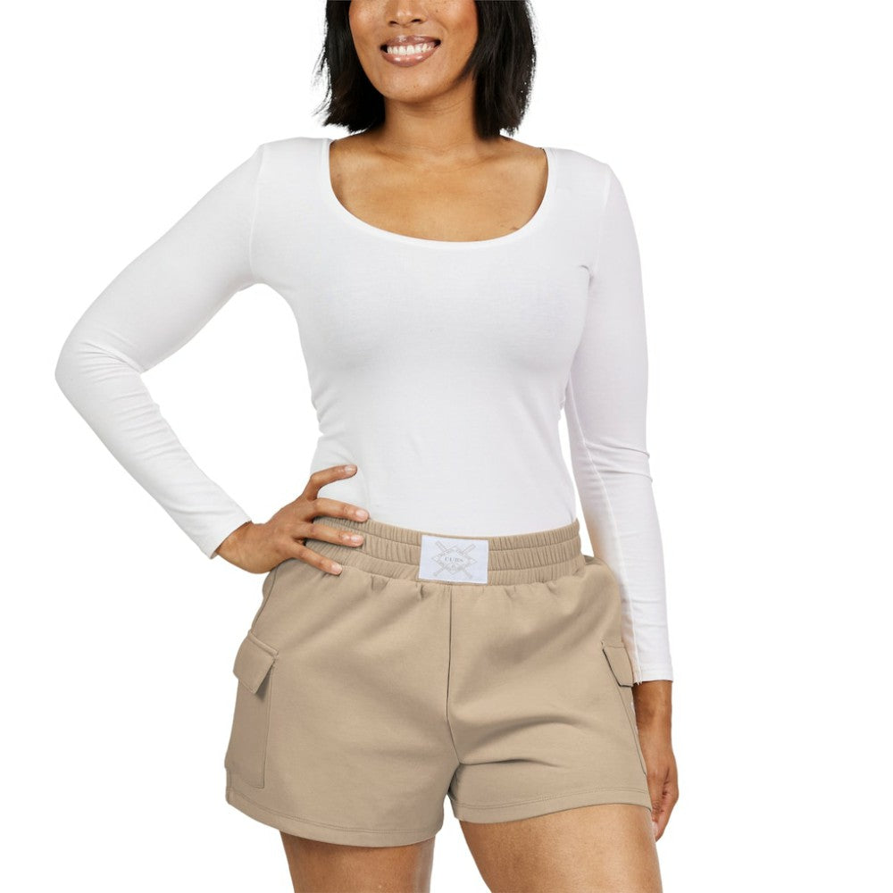Chicago Cubs WEAR by Erin Andrews Women's Shorts - Tan Shorts