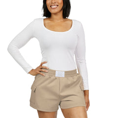 Chicago Cubs WEAR by Erin Andrews Women's Shorts - Tan Shorts