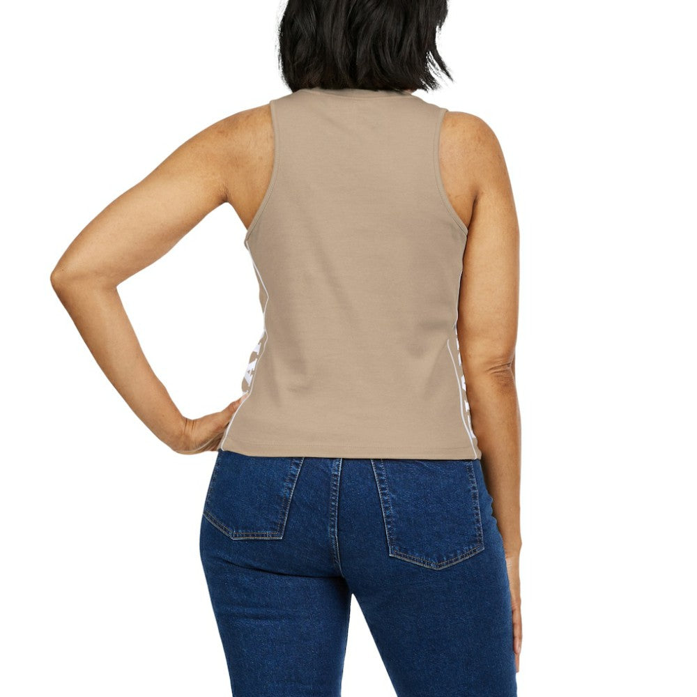 San Francisco Giants WEAR by Erin Andrews Women's Tonal Tank Top - Tan Tanks