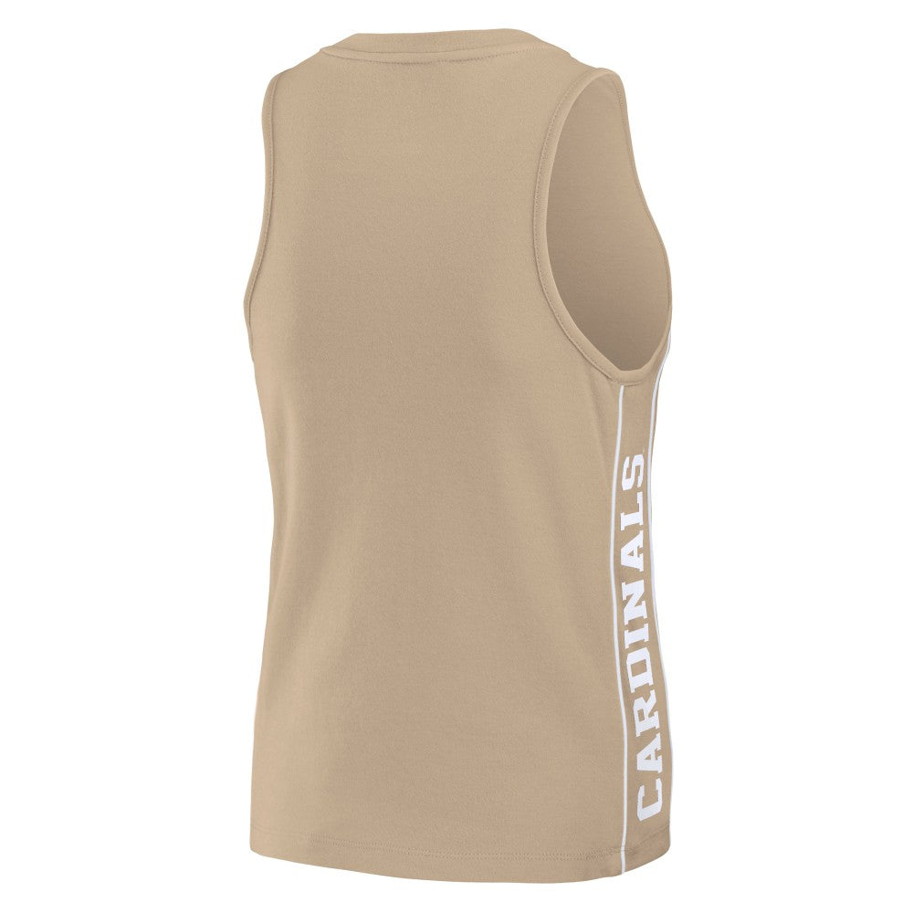 St. Louis Cardinals WEAR by Erin Andrews Women's Tonal Tank Top - Tan Tanks