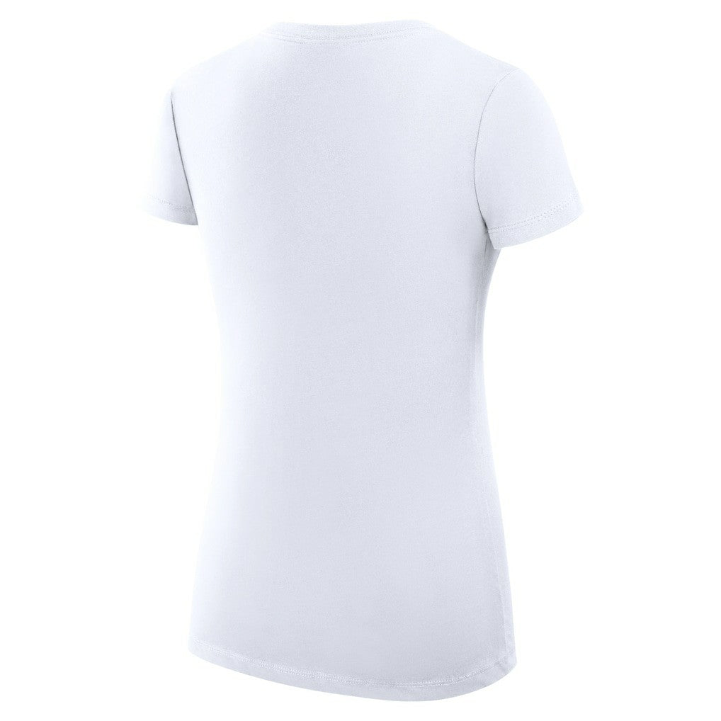 Cleveland Cavaliers G-III 4Her by Carl Banks Women's Super-Slim Fit Lightweight Large City Logo V-Neck T-Shirt White