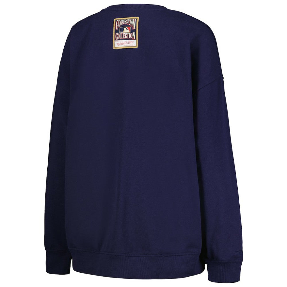 Houston Astros Mitchell & Ness Women's Cooperstown Collection Logo Pullover Sweatshirt - Navy Pullover