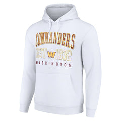 Washington Commanders Starter Unisex Throwback Logo Pullover Hoodie White