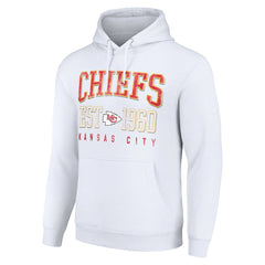 Kansas City Chiefs Starter Unisex Throwback Logo Pullover Hoodie White