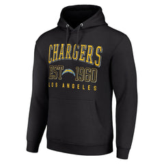Los Angeles Chargers Starter Unisex Throwback Logo Pullover Hoodie Black