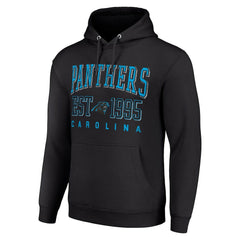 Carolina Panthers Starter Unisex Throwback Logo Pullover Hoodie Black