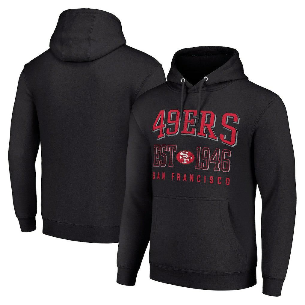 San Francisco 49ers Starter Unisex Throwback Logo Pullover Hoodie Black