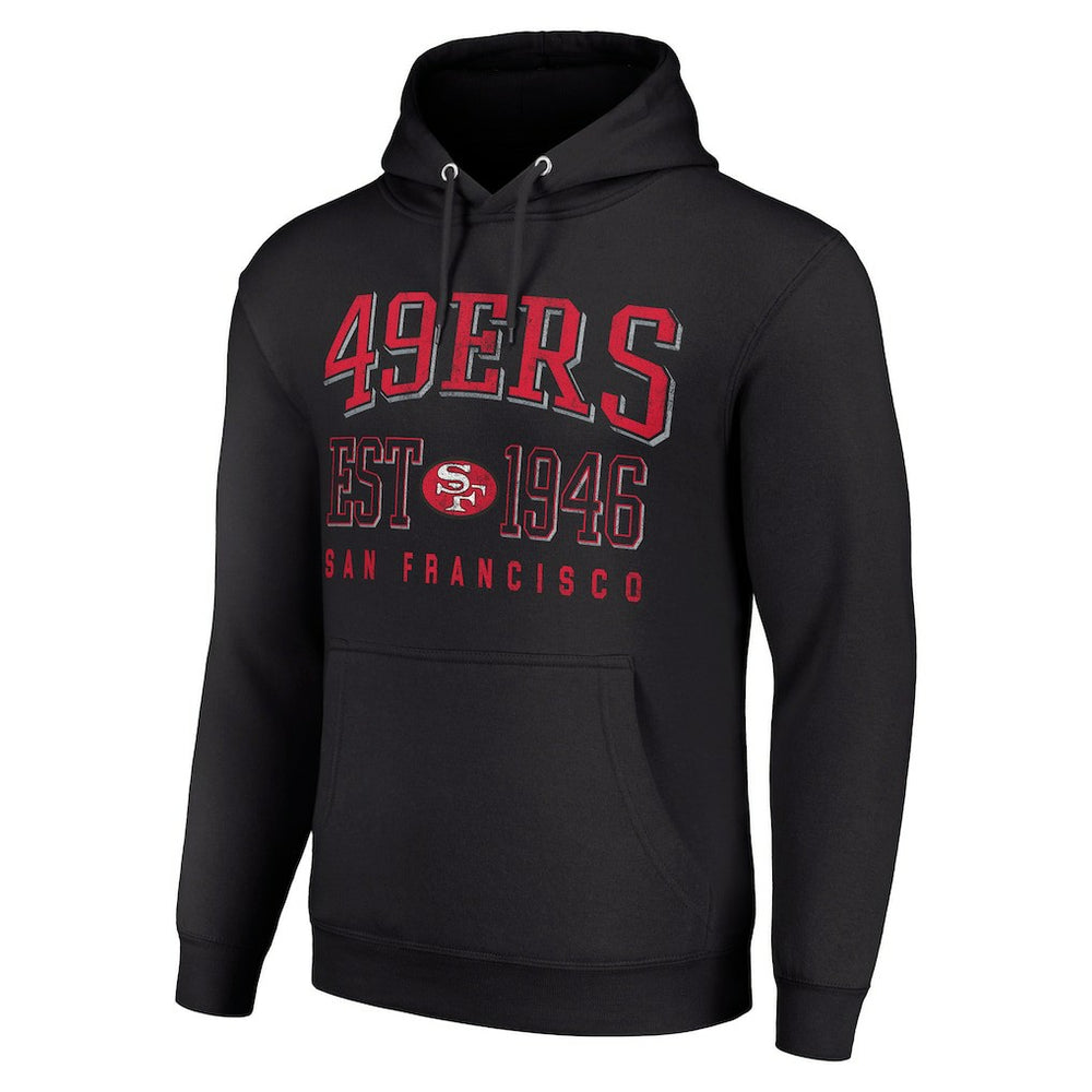 San Francisco 49ers Starter Unisex Throwback Logo Pullover Hoodie Black