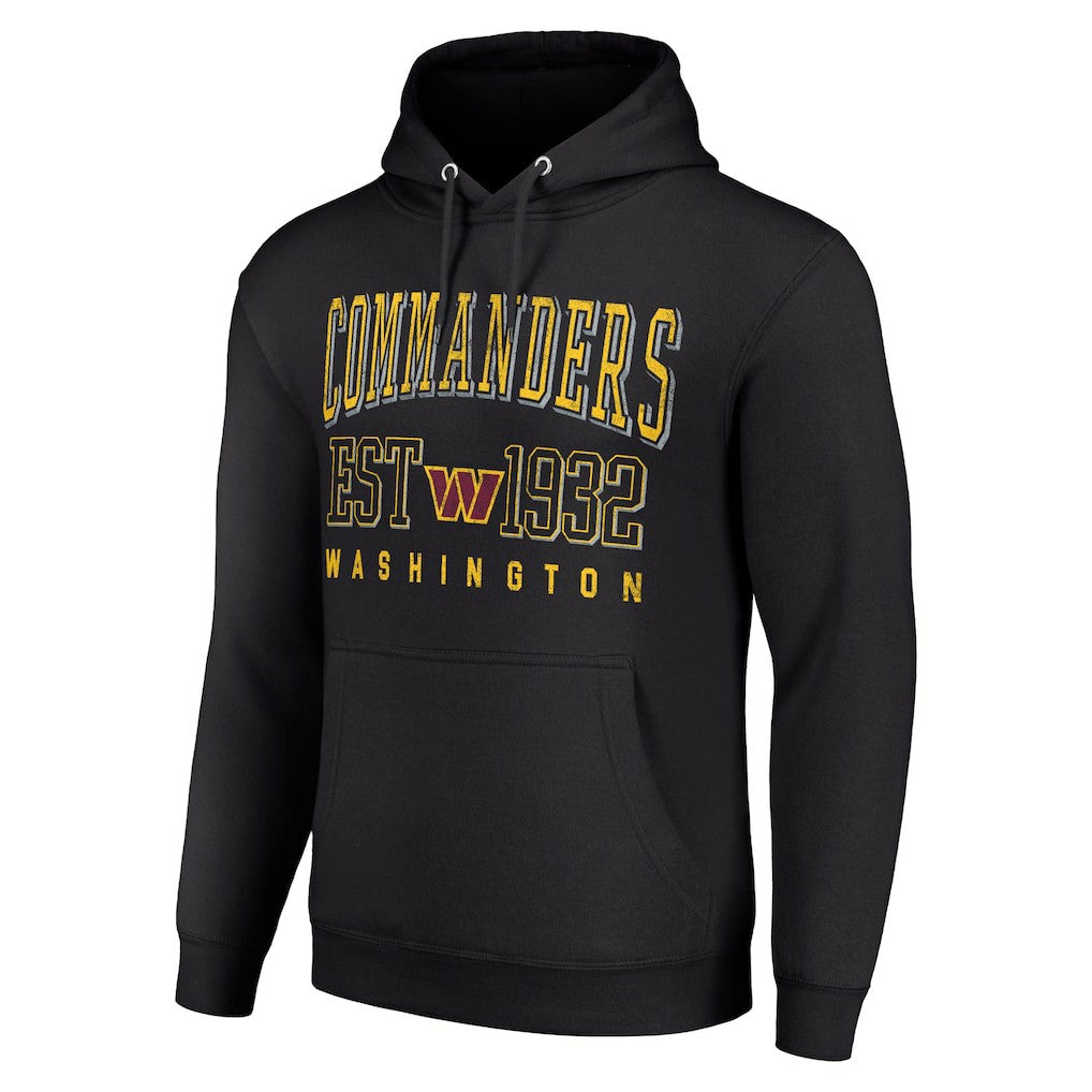 Washington Commanders Starter Unisex Throwback Logo Pullover Hoodie Black