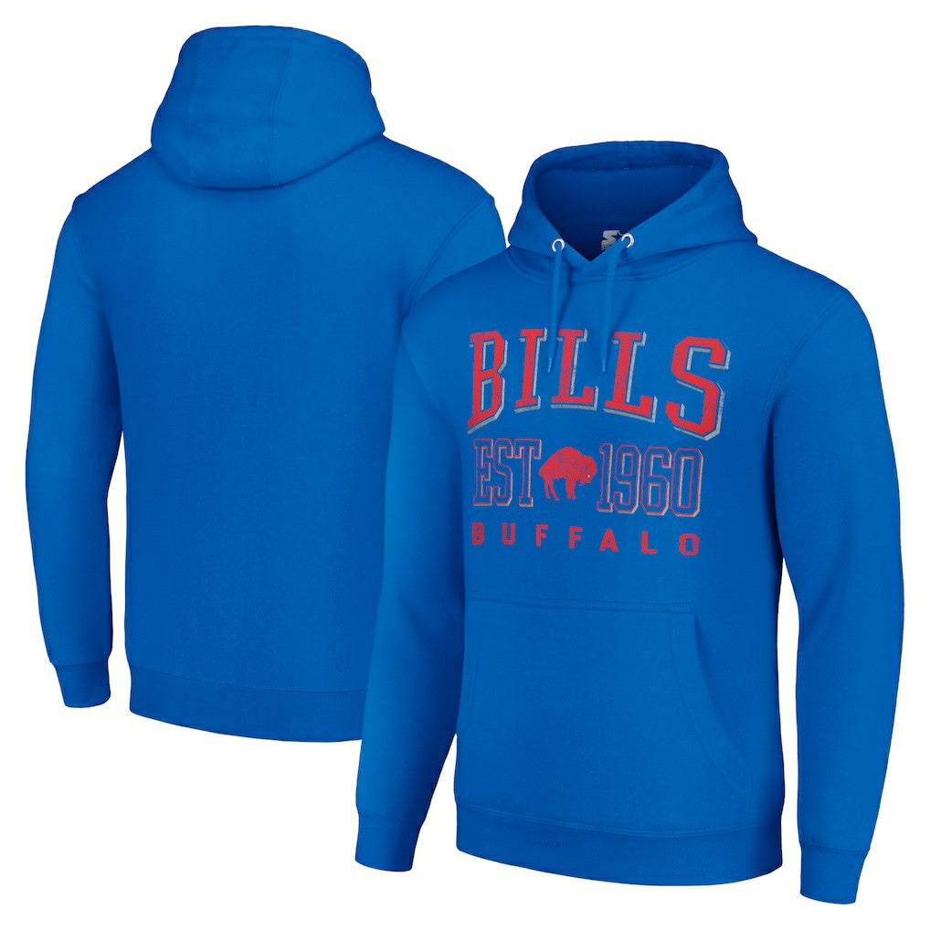 Buffalo Bills Starter Unisex Throwback Logo Pullover Hoodie Royal