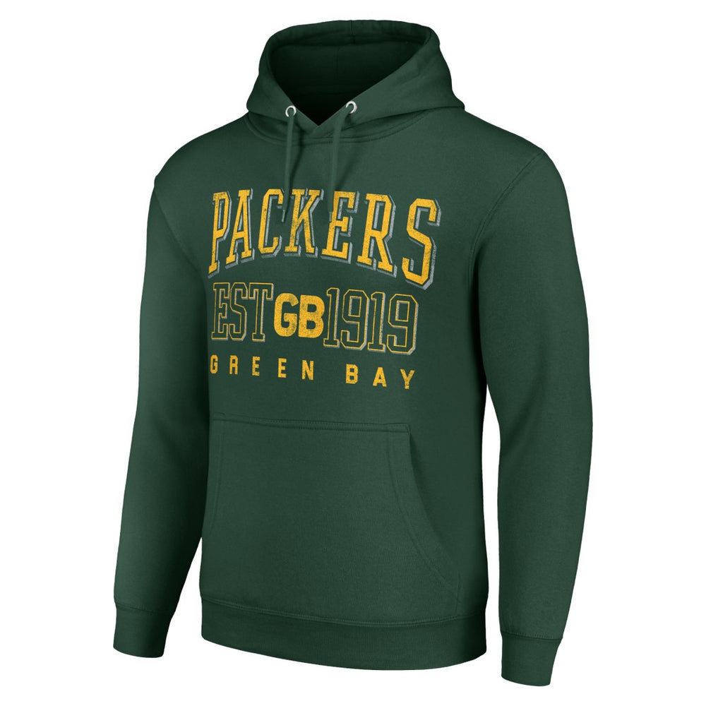Green Bay Packers Starter Unisex Throwback Logo Pullover Hoodie Green
