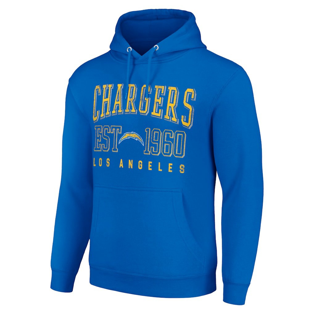 Los Angeles Chargers Starter Unisex Throwback Logo Pullover Hoodie Royal