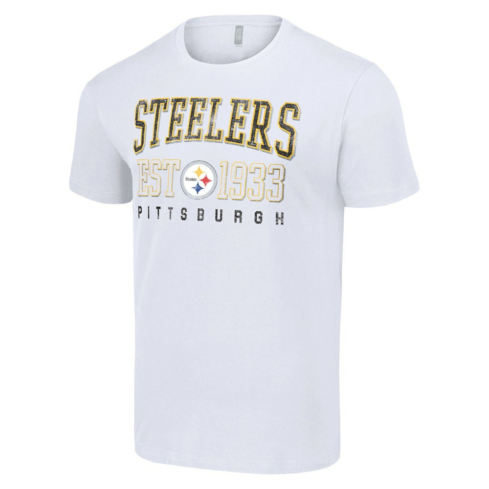 Pittsburgh Steelers Starter Throwback Logo T-Shirt White