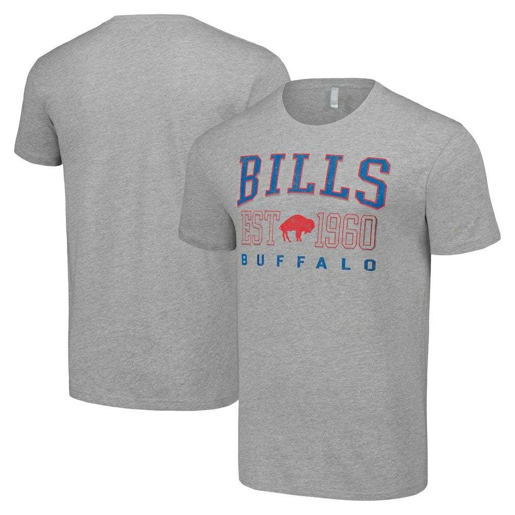 Buffalo Bills Starter Throwback Logo T-Shirt Heather Gray