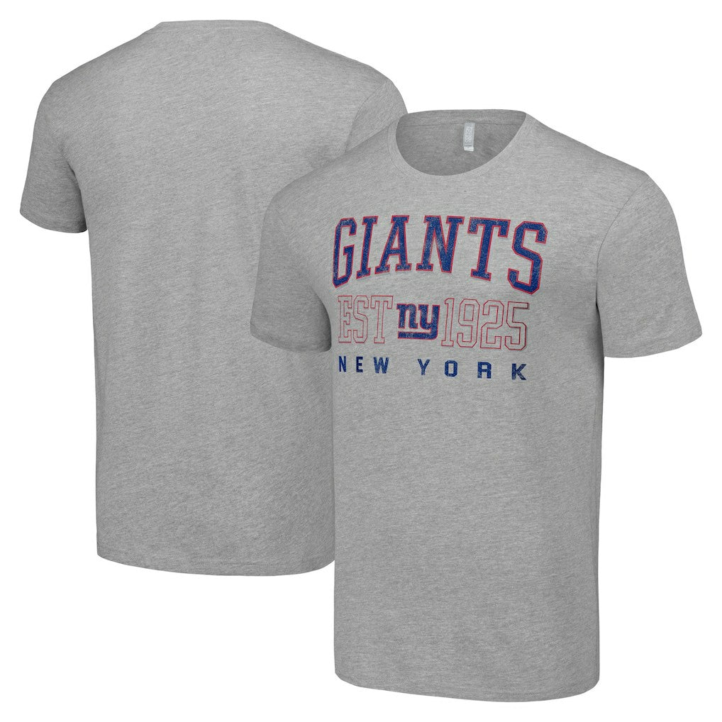 New York Giants Starter Throwback Logo T-Shirt Heather Gray