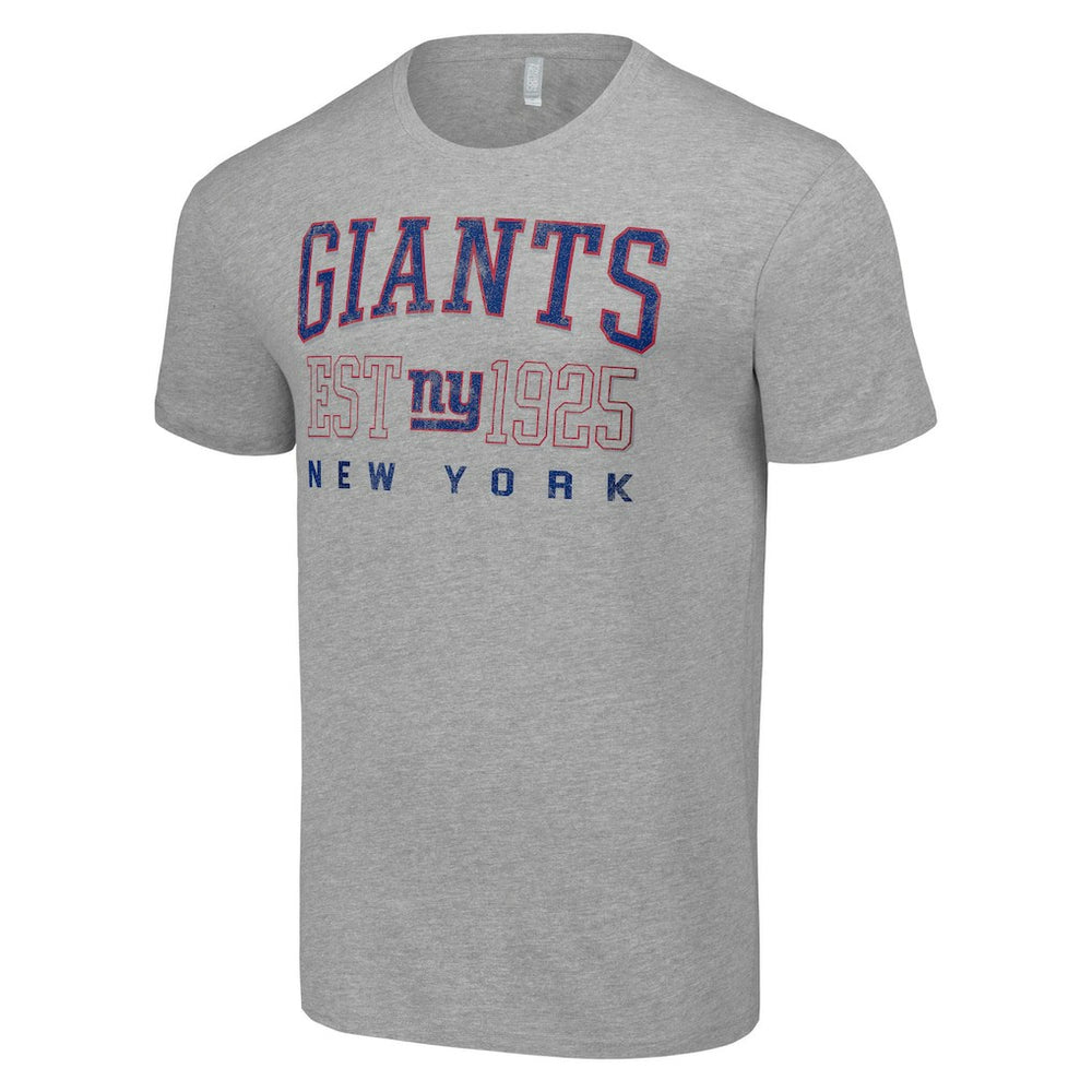 New York Giants Starter Throwback Logo T-Shirt Heather Gray