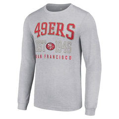 San Francisco 49ers Starter Throwback Logo Long Sleeve T-Shirt Heather Gray