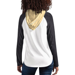 New Orleans Saints G-III 4Her by Carl Banks Women's MVP Raglan Hooded Long Sleeve T-Shirt White