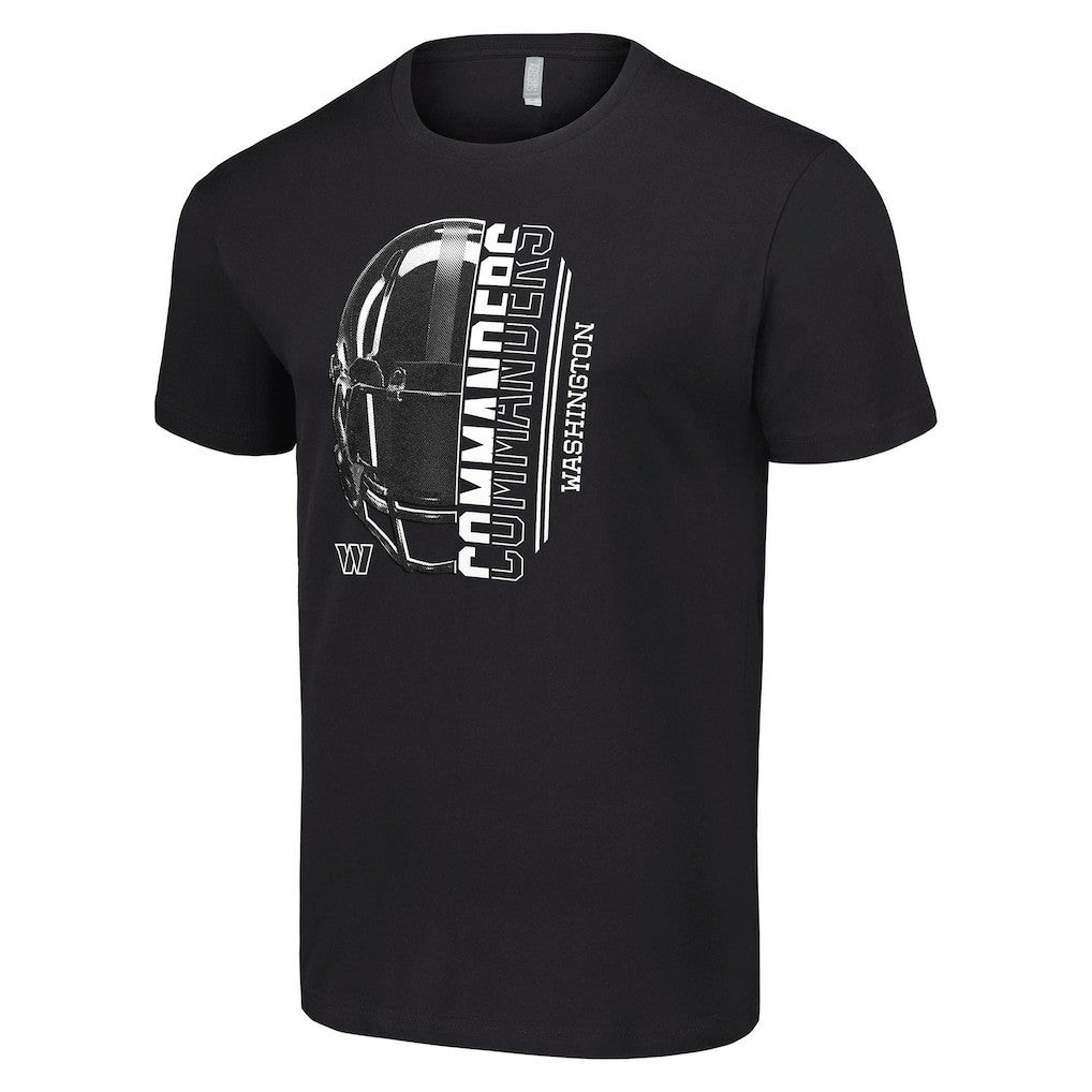 Washington Commanders Starter Half Helmet Logo T-Shirt Black
