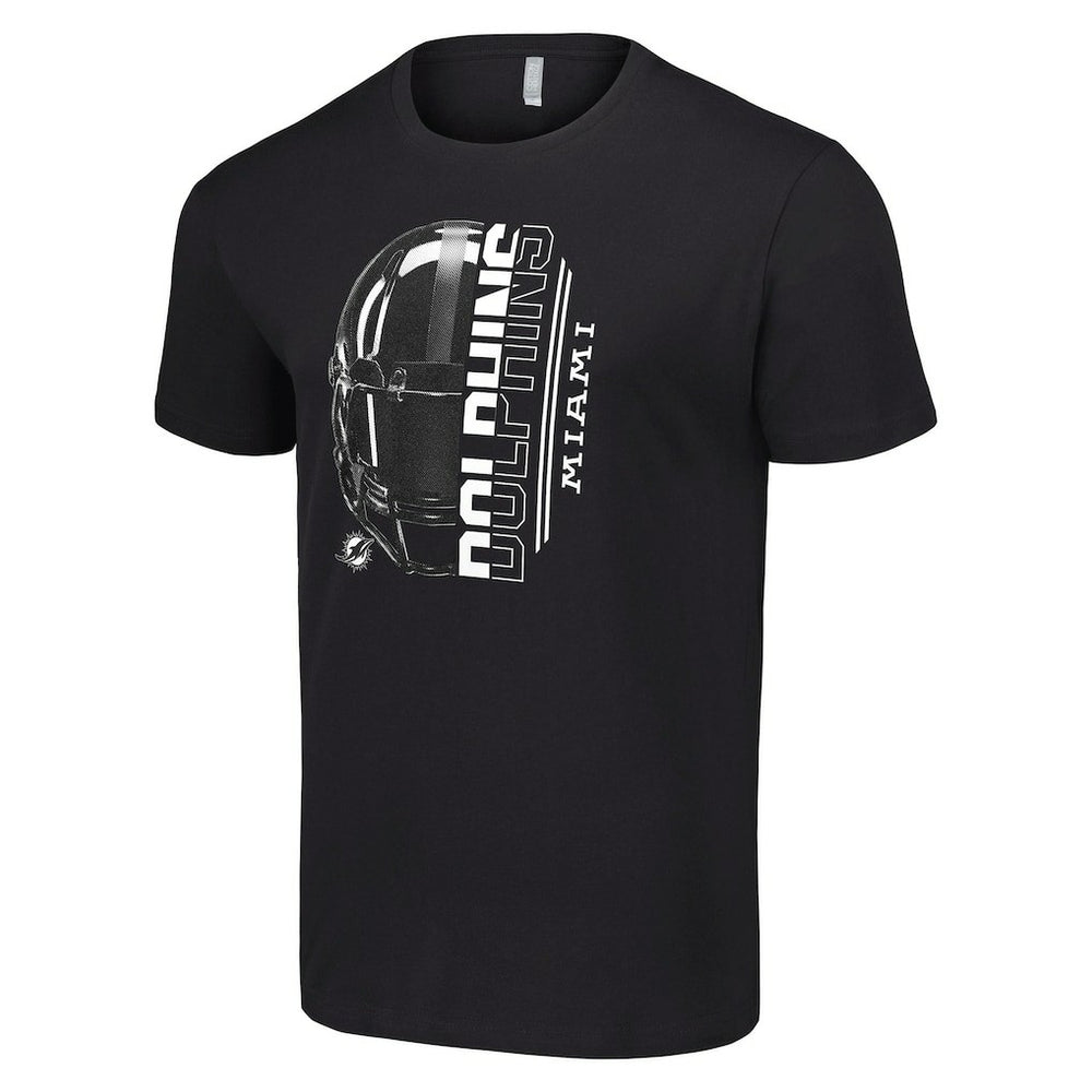 Miami Dolphins Starter Half Helmet Logo T-Shirt Black