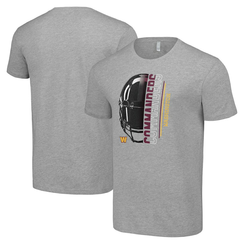 Washington Commanders Starter Half Helmet Logo T-Shirt Heather Gray
