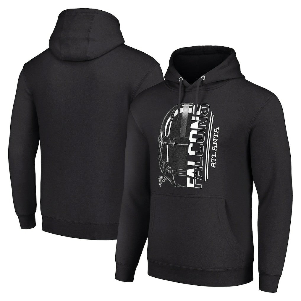 Atlanta Falcons Starter Unisex Half Helmet Logo Pullover Hoodie Black