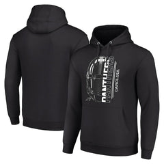 Carolina Panthers Starter Unisex Half Helmet Logo Pullover Hoodie Black