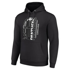 Carolina Panthers Starter Unisex Half Helmet Logo Pullover Hoodie Black