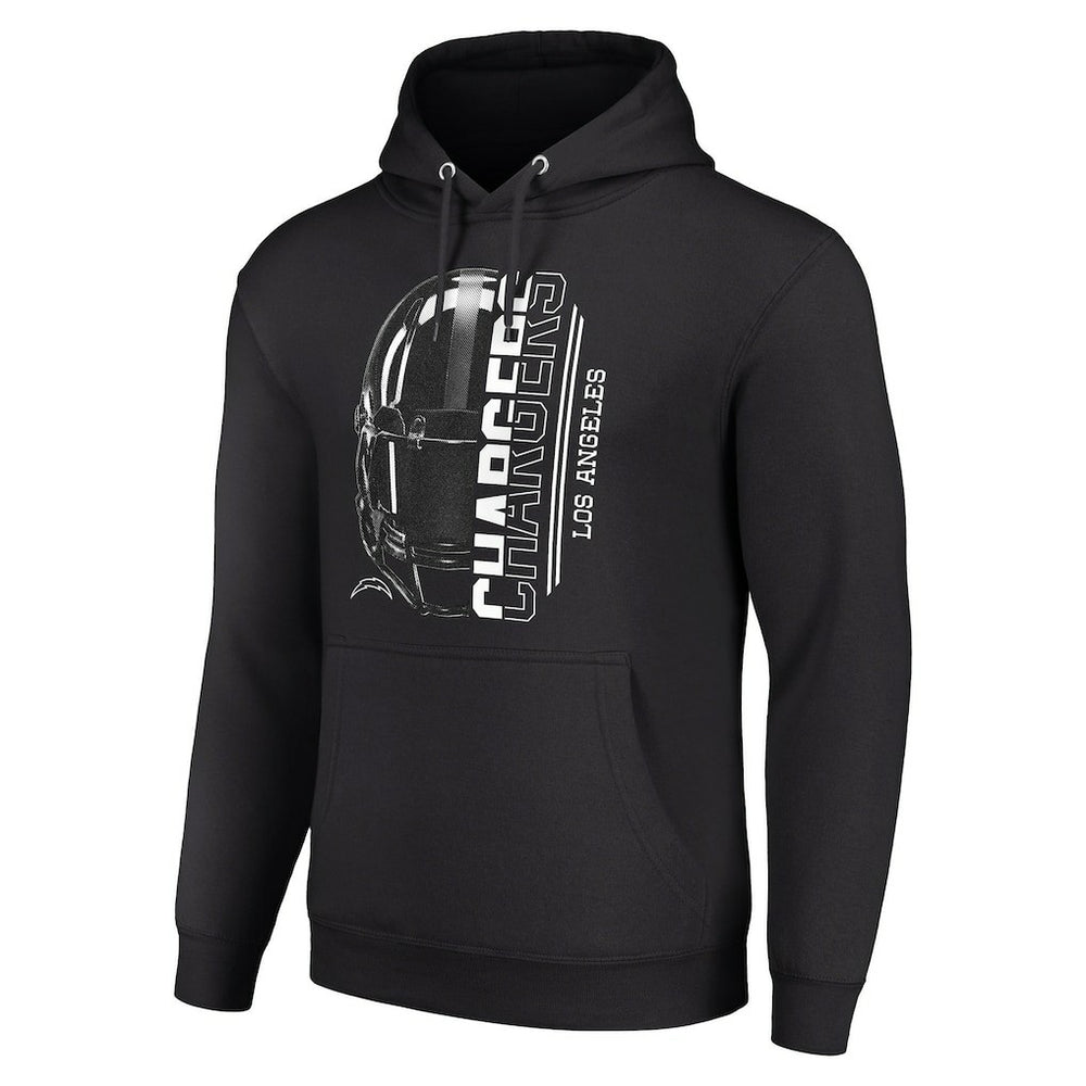 Los Angeles Chargers Starter Unisex Half Helmet Logo Pullover Hoodie Black