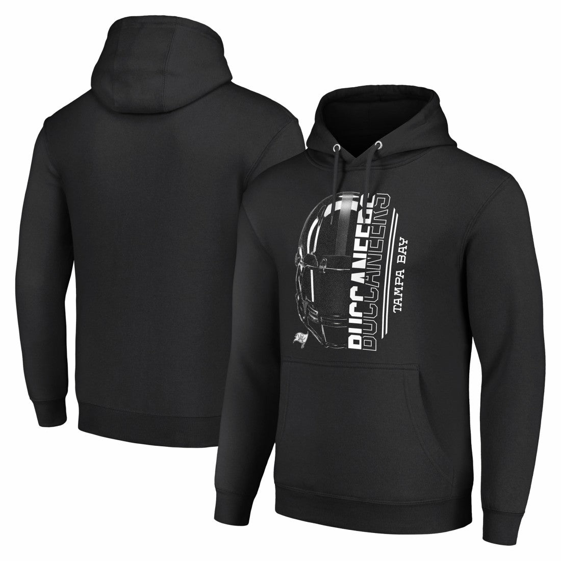 Tampa Bay Buccaneers Starter Unisex Half Helmet Logo Pullover Hoodie Black