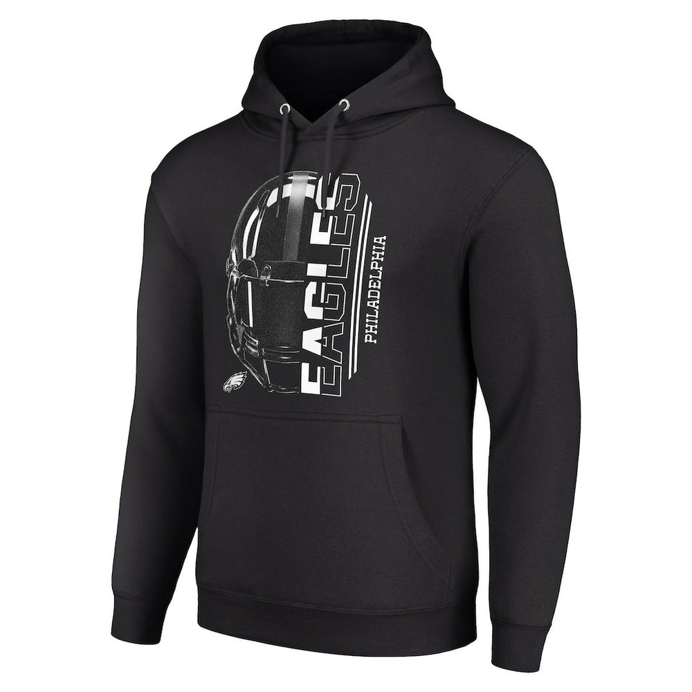 Philadelphia Eagles Starter Unisex Half Helmet Logo Pullover Hoodie Black
