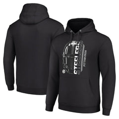 Pittsburgh Steelers Starter Unisex Half Helmet Logo Pullover Hoodie Black
