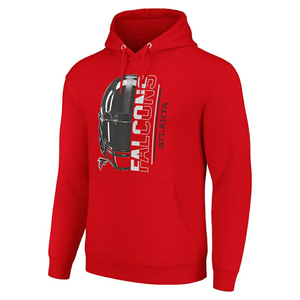 Atlanta Falcons Starter Unisex Half Helmet Logo Pullover Hoodie Red