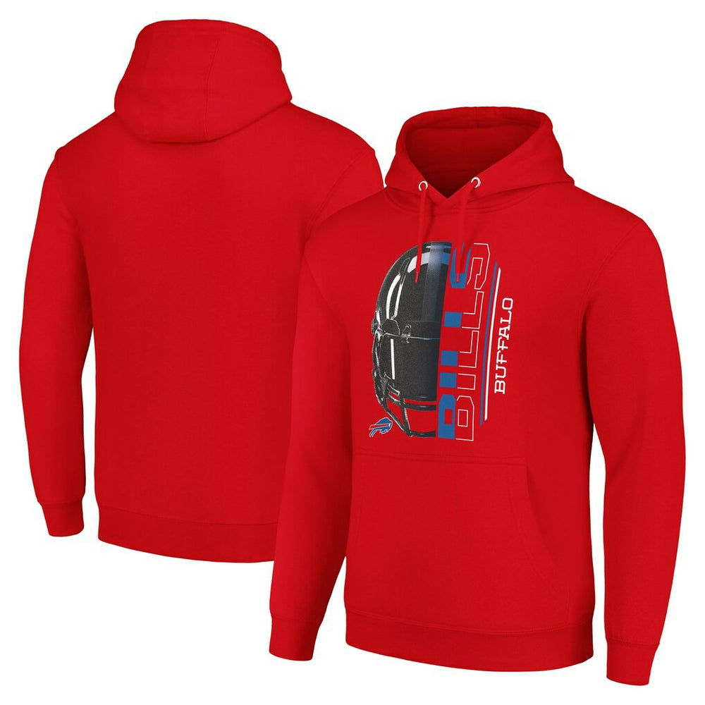Buffalo Bills Starter Unisex Half Helmet Logo Pullover Hoodie Red