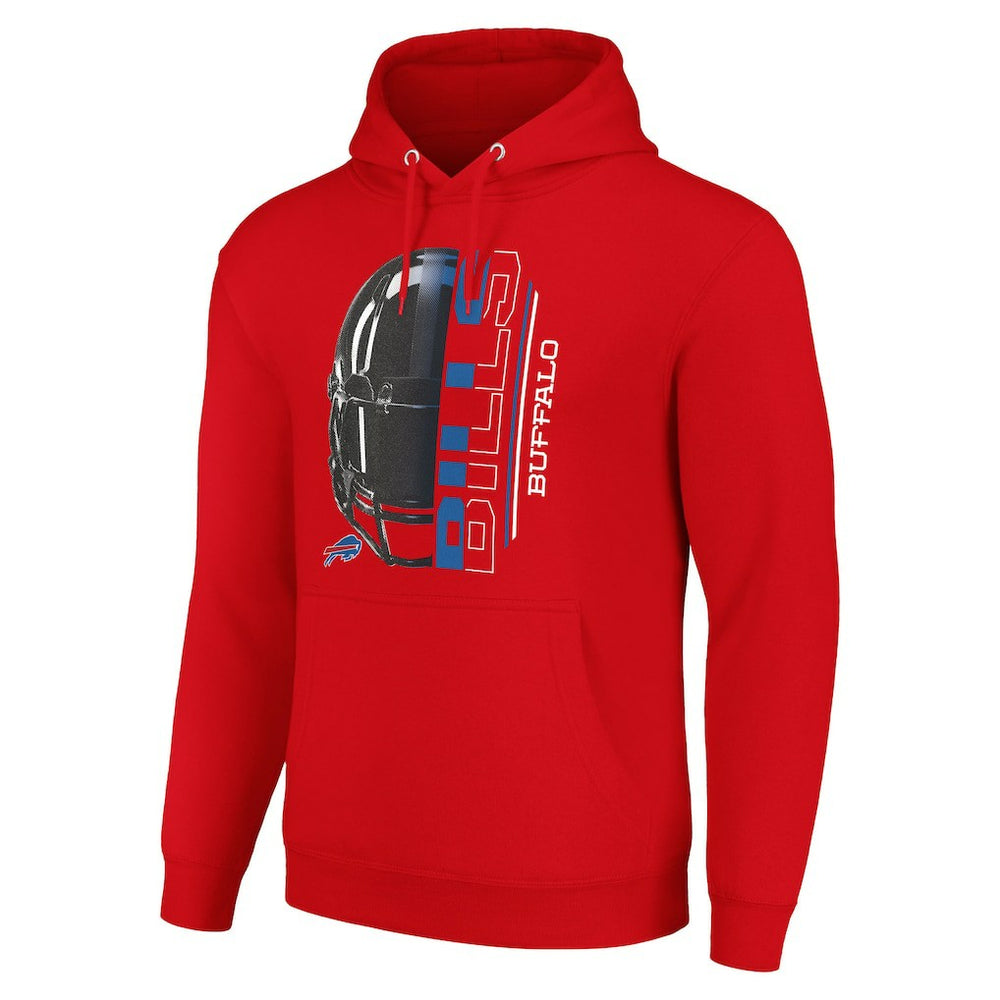 Buffalo Bills Starter Unisex Half Helmet Logo Pullover Hoodie Red