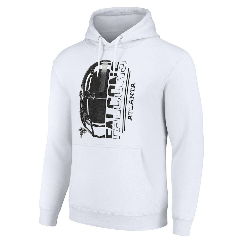 Atlanta Falcons Starter Unisex Half Helmet Logo Pullover Hoodie White