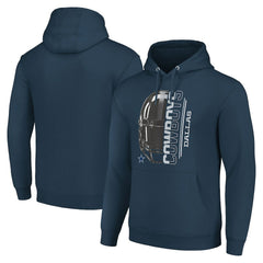 Dallas Cowboys Starter Unisex Half Helmet Logo Pullover Hoodie Navy