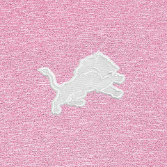 Detroit Lions Antigua Hunk Quarter-Zip Pullover Top Pink