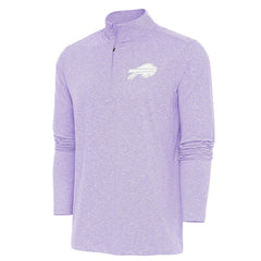 Buffalo Bills Antigua Hunk Quarter-Zip Pullover Top Lavender
