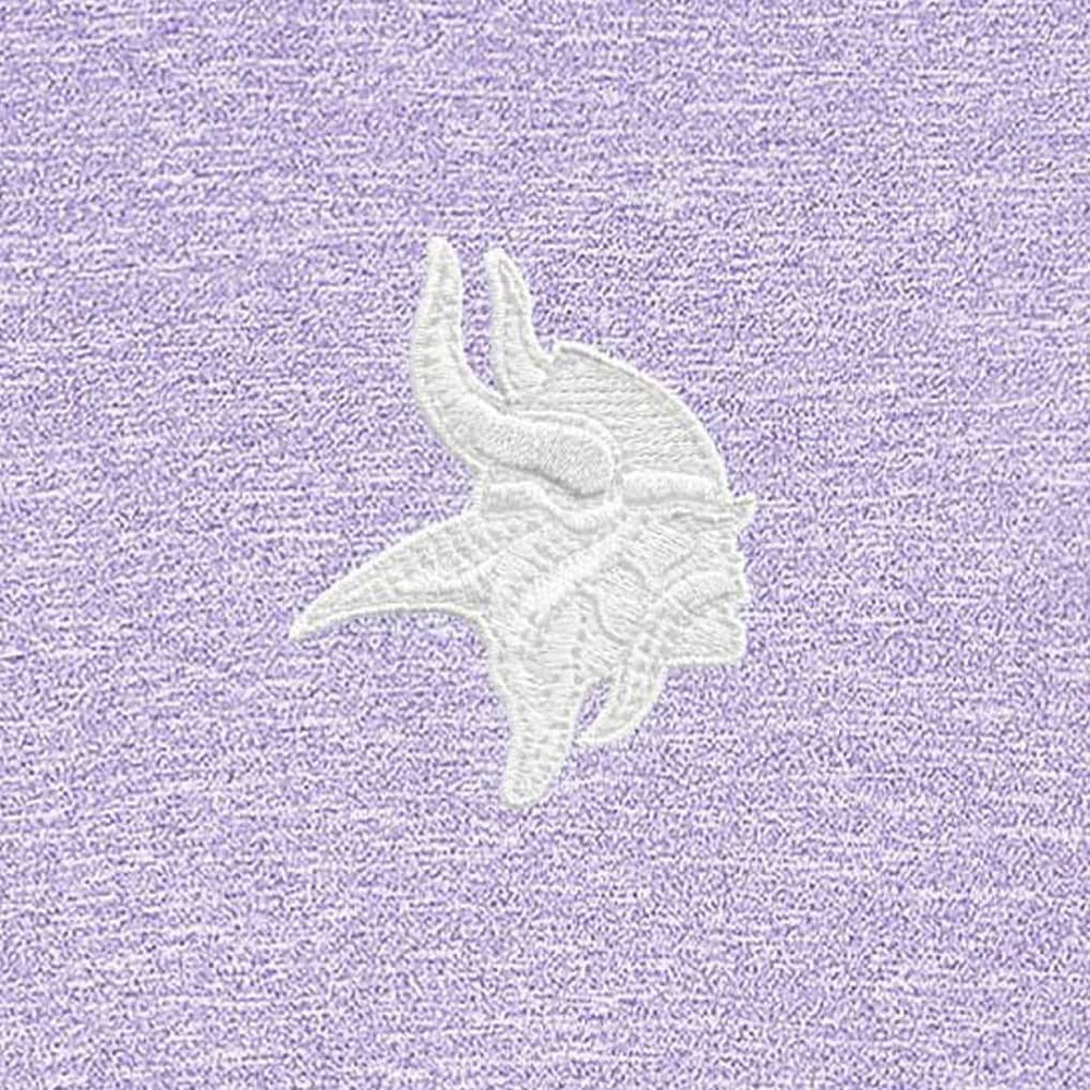 Minnesota Vikings Antigua Hunk Quarter-Zip Pullover Top Lavender