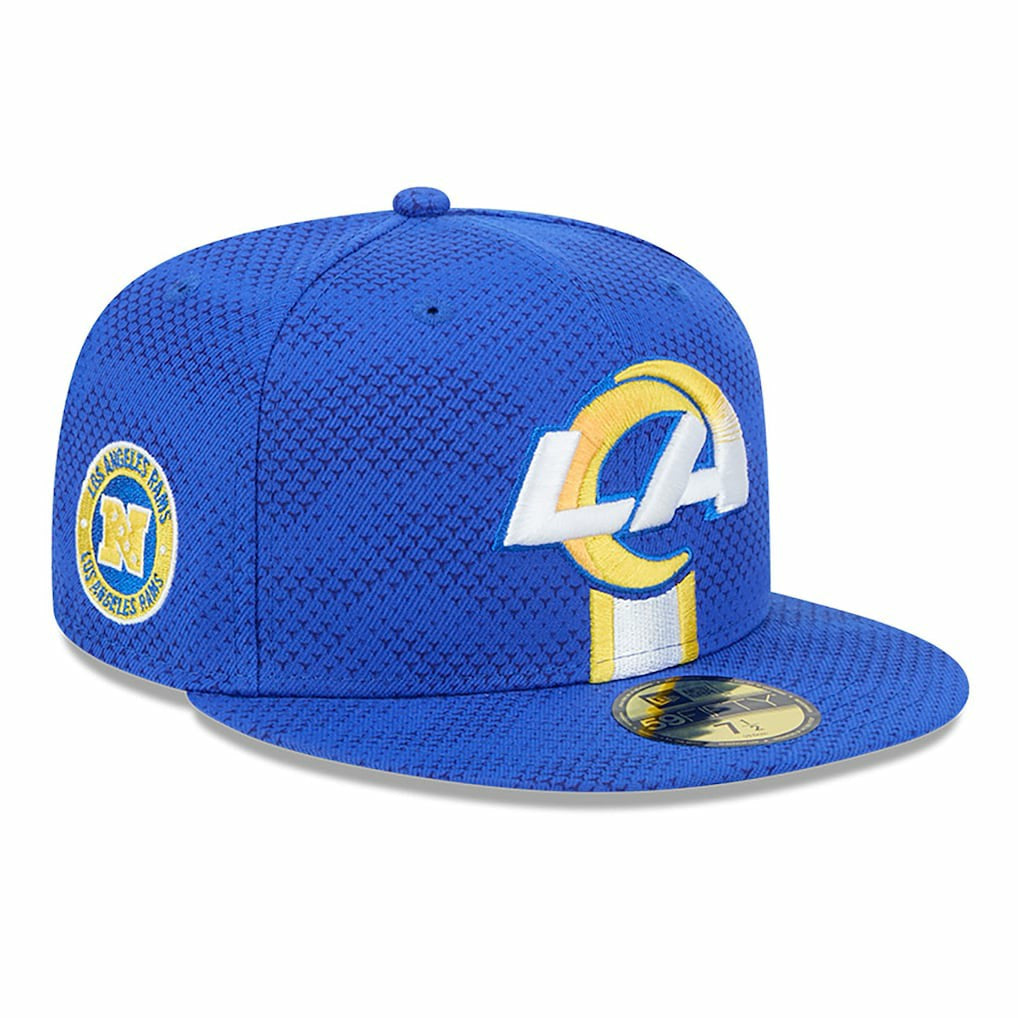 Los Angeles Rams New Era 2024 Sideline 59FIFTY Fitted Hat Royal