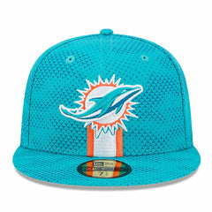 Miami Dolphins New Era 2024 Sideline 59FIFTY Fitted Hat Aqua