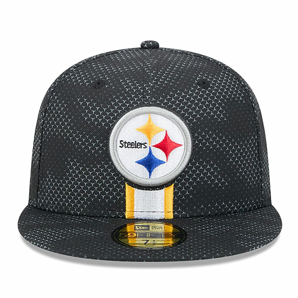 Pittsburgh Steelers New Era 2024 Sideline 59FIFTY Fitted Hat Black