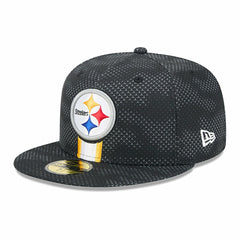 Pittsburgh Steelers New Era 2024 Sideline 59FIFTY Fitted Hat Black
