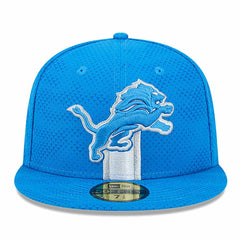 Detroit Lions New Era 2024 Sideline 59FIFTY Fitted Hat Blue