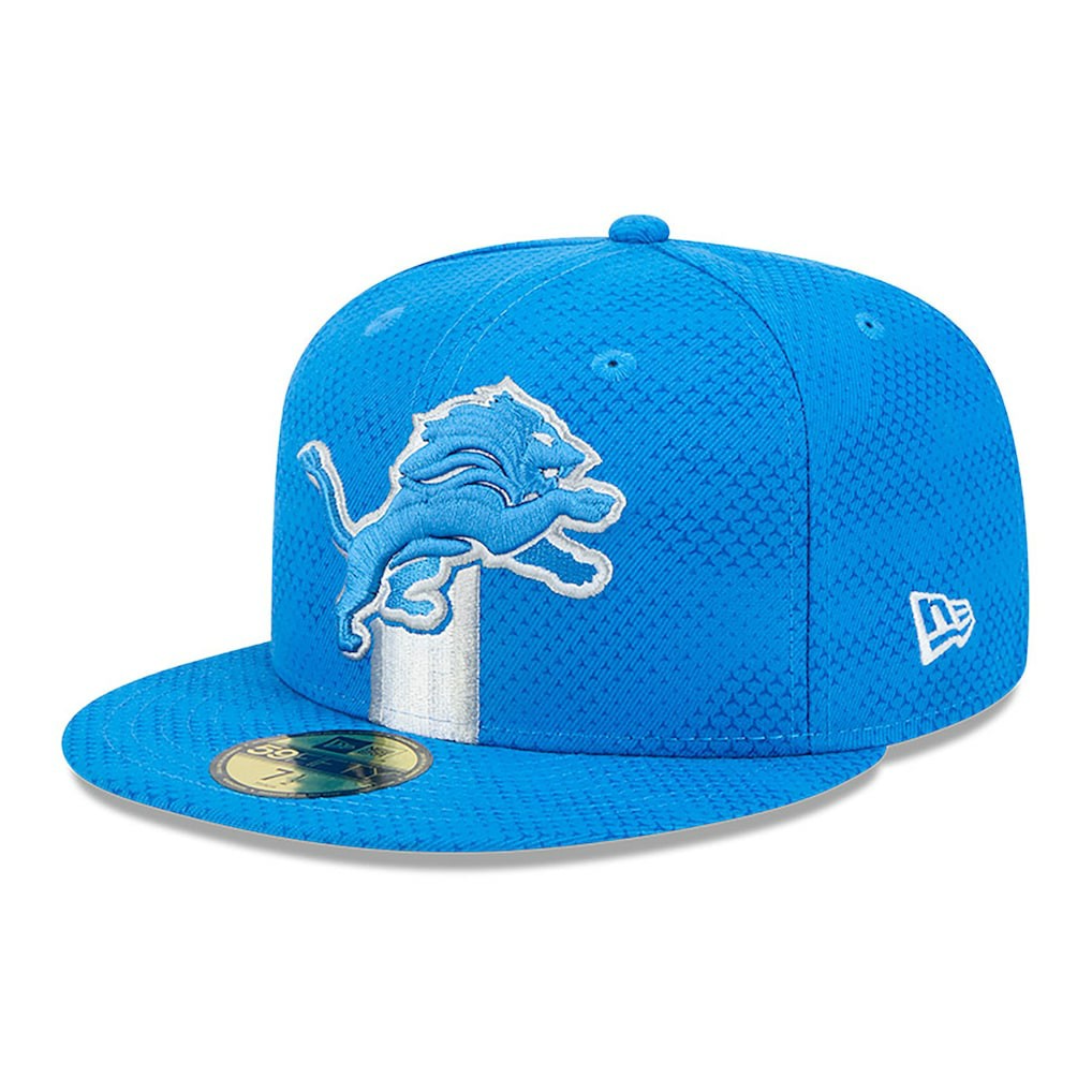 Detroit Lions New Era 2024 Sideline 59FIFTY Fitted Hat Blue