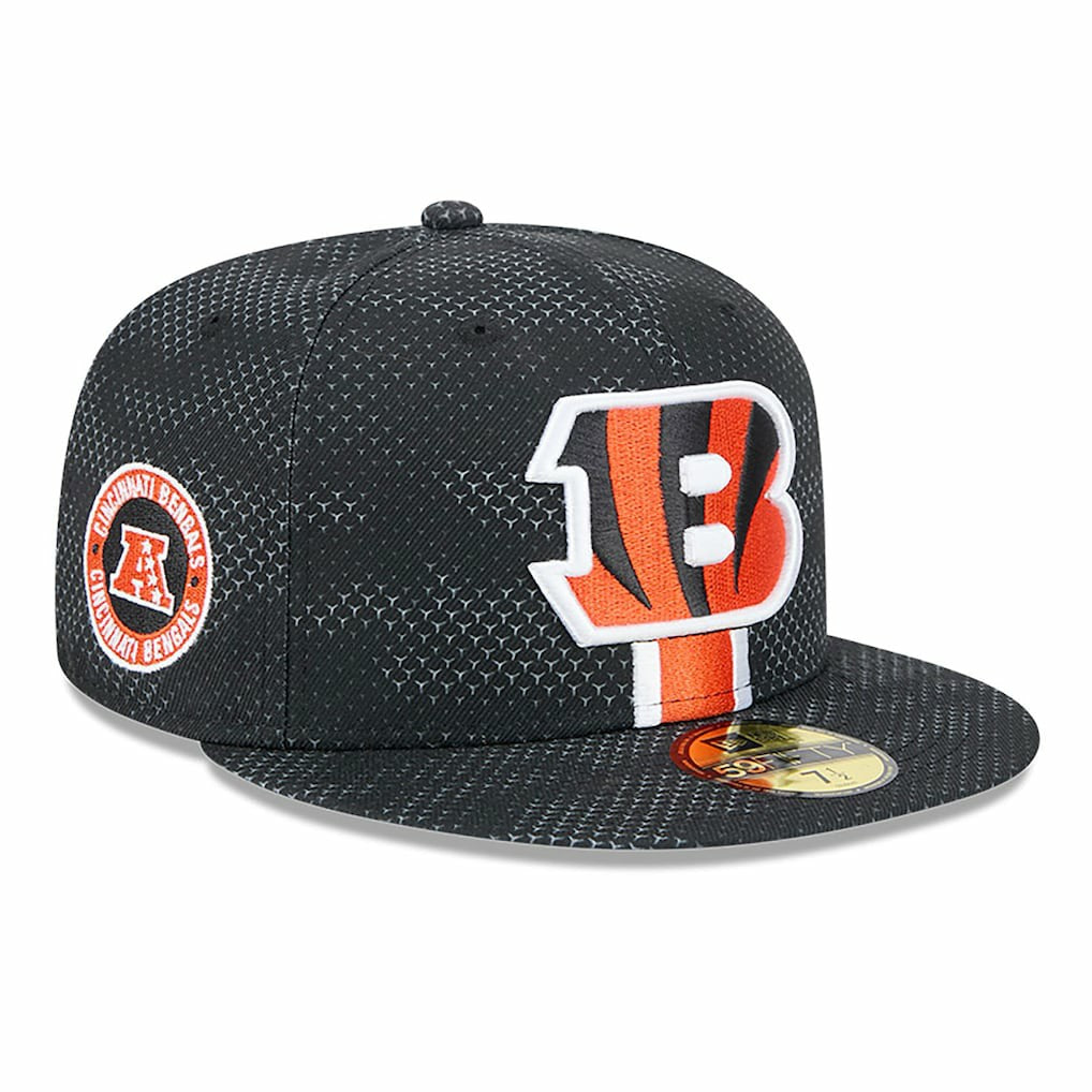 Cincinnati Bengals New Era 2024 Sideline 59FIFTY Fitted Hat Black