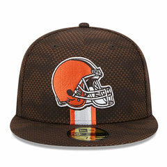 Cleveland Browns New Era 2024 Sideline 59FIFTY Fitted Hat Brown