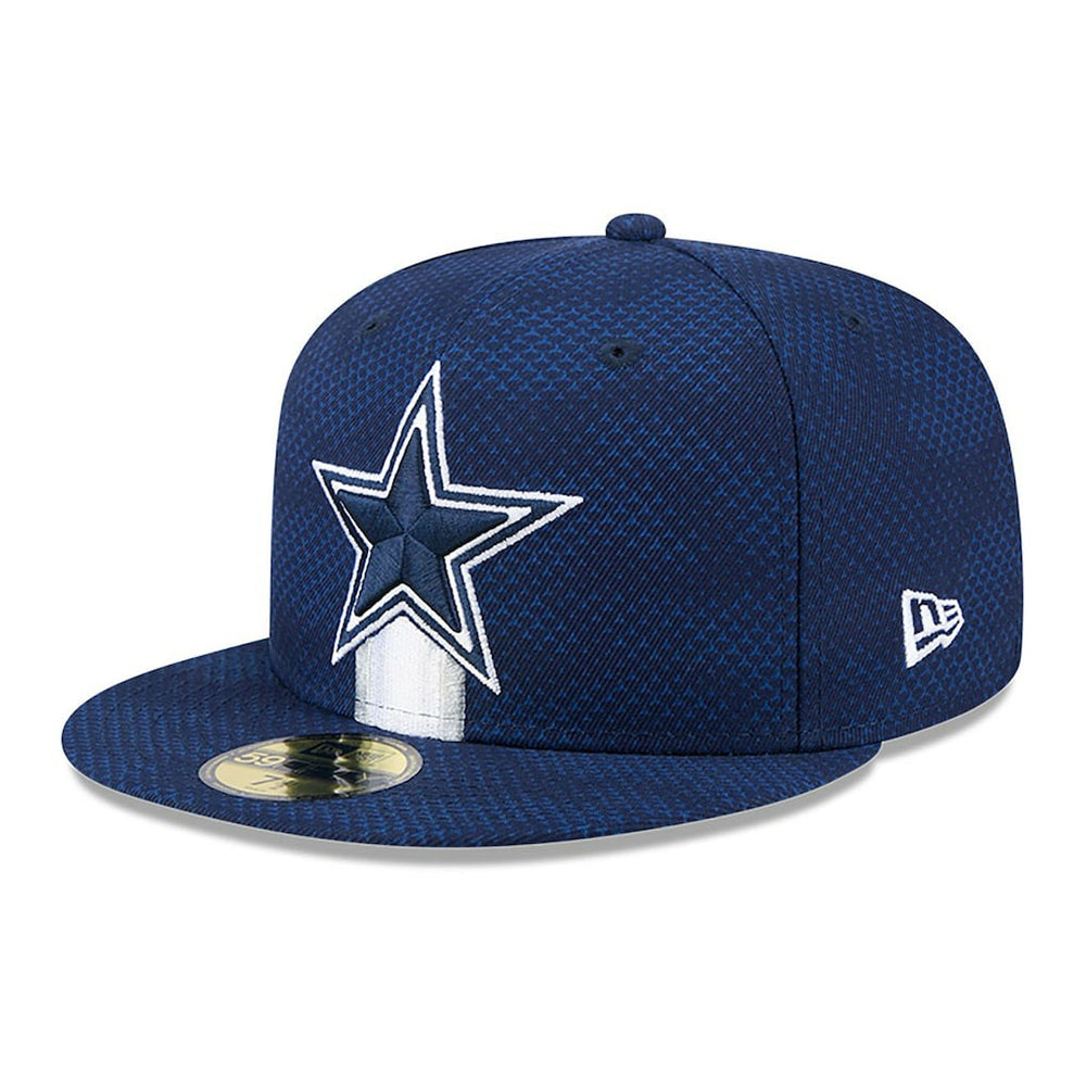 Dallas Cowboys New Era 2024 Sideline 59FIFTY Fitted Hat Navy