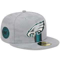 Philadelphia Eagles New Era 2024 Sideline 59FIFTY Fitted Hat Gray
